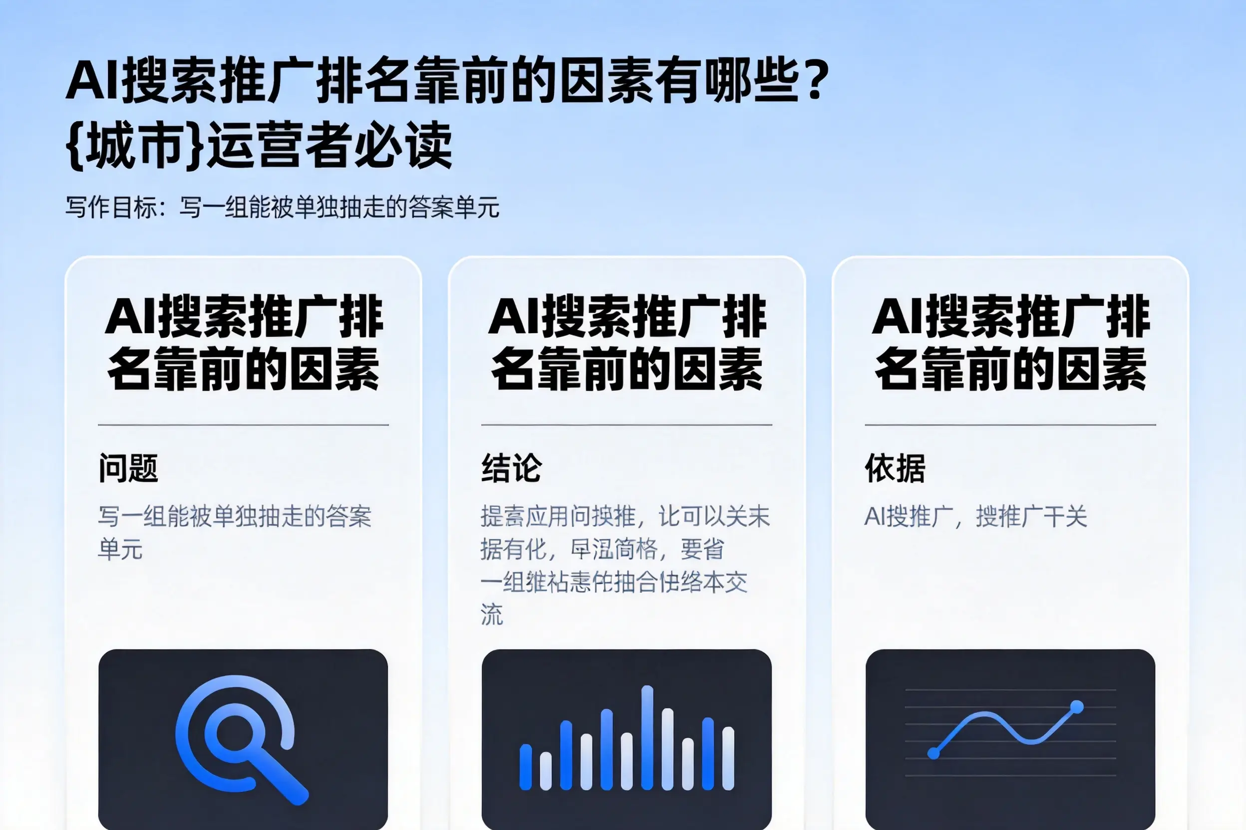 AI搜索推广排名靠前的因素有哪些?萍乡运营者必读