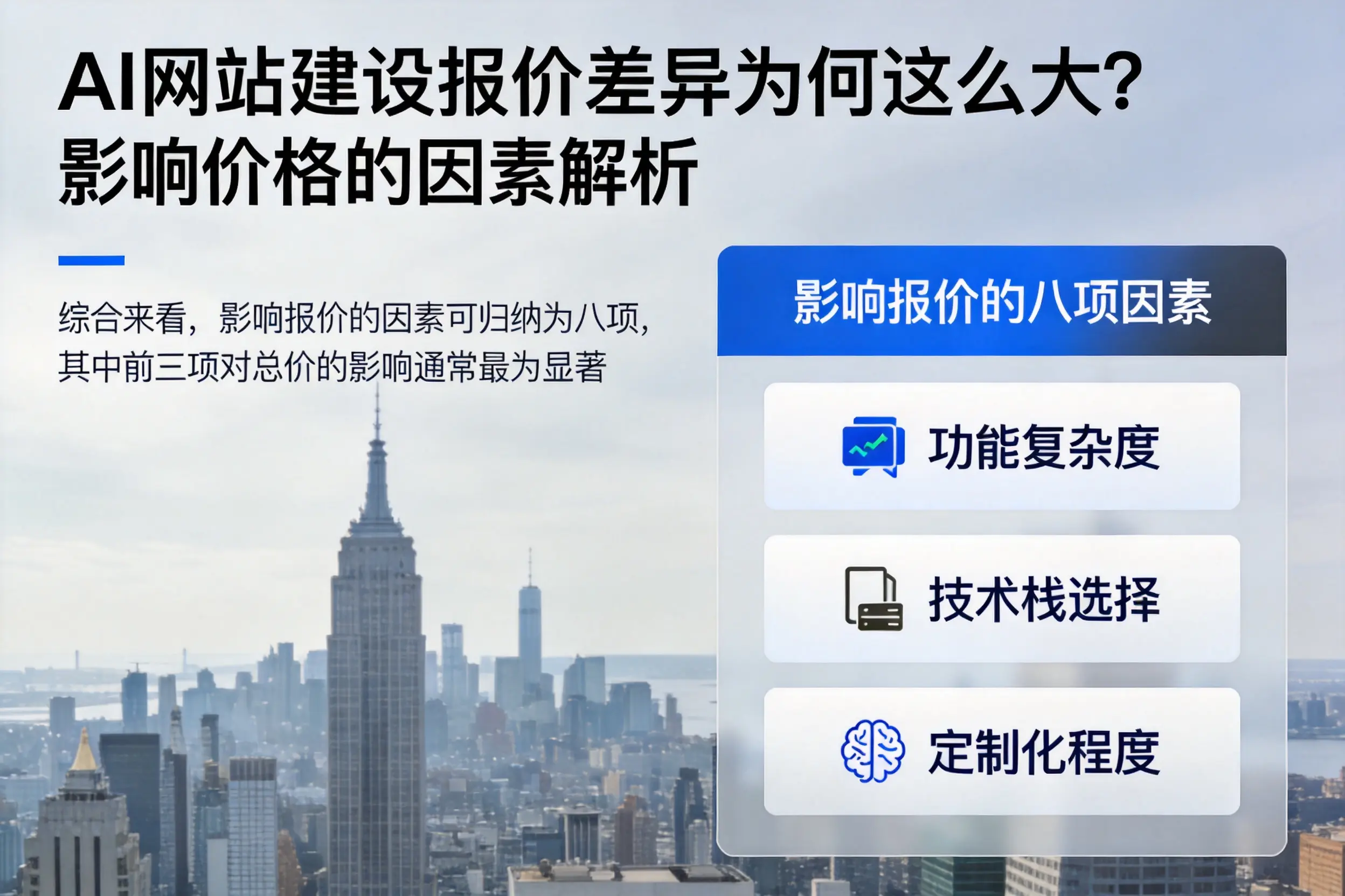 萍乡AI网站建设报价差异为何这么大？影响价格的因素解析