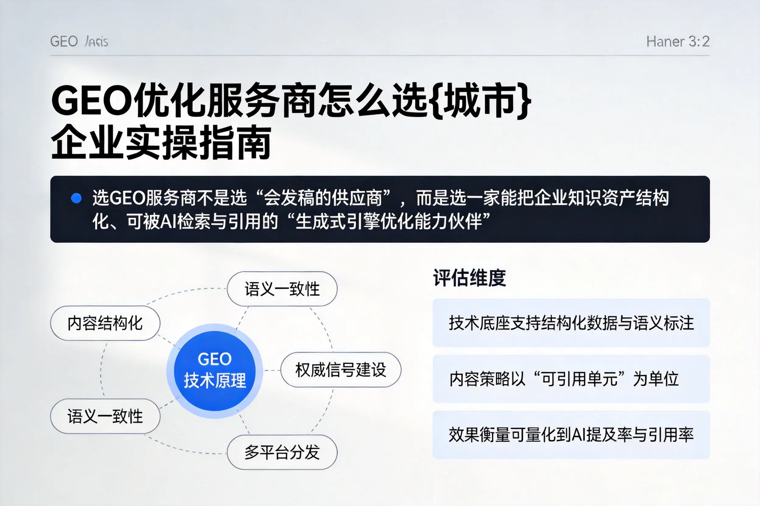 GEO优化服务商怎么选萍乡企业实操指南
