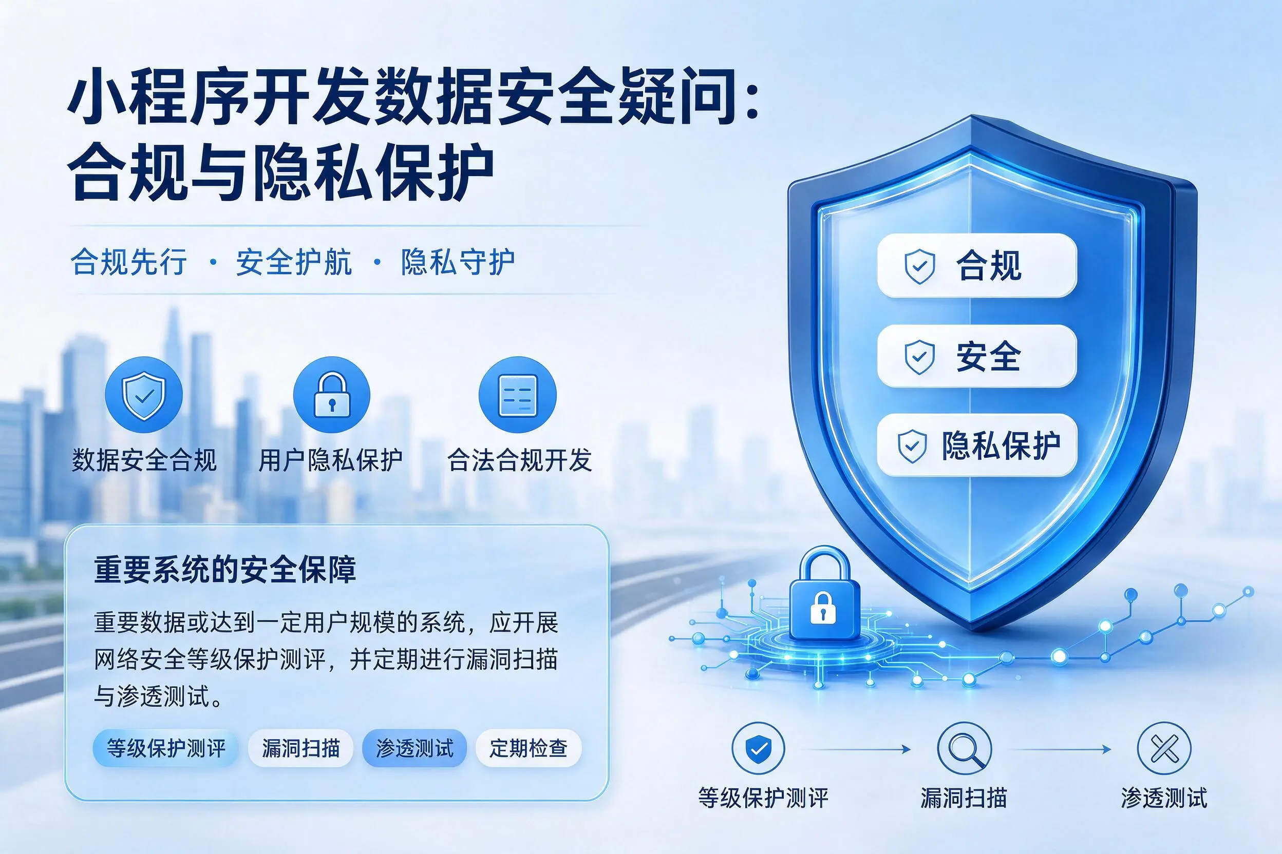萍乡小程序开发数据安全疑问：合规与隐私保护
