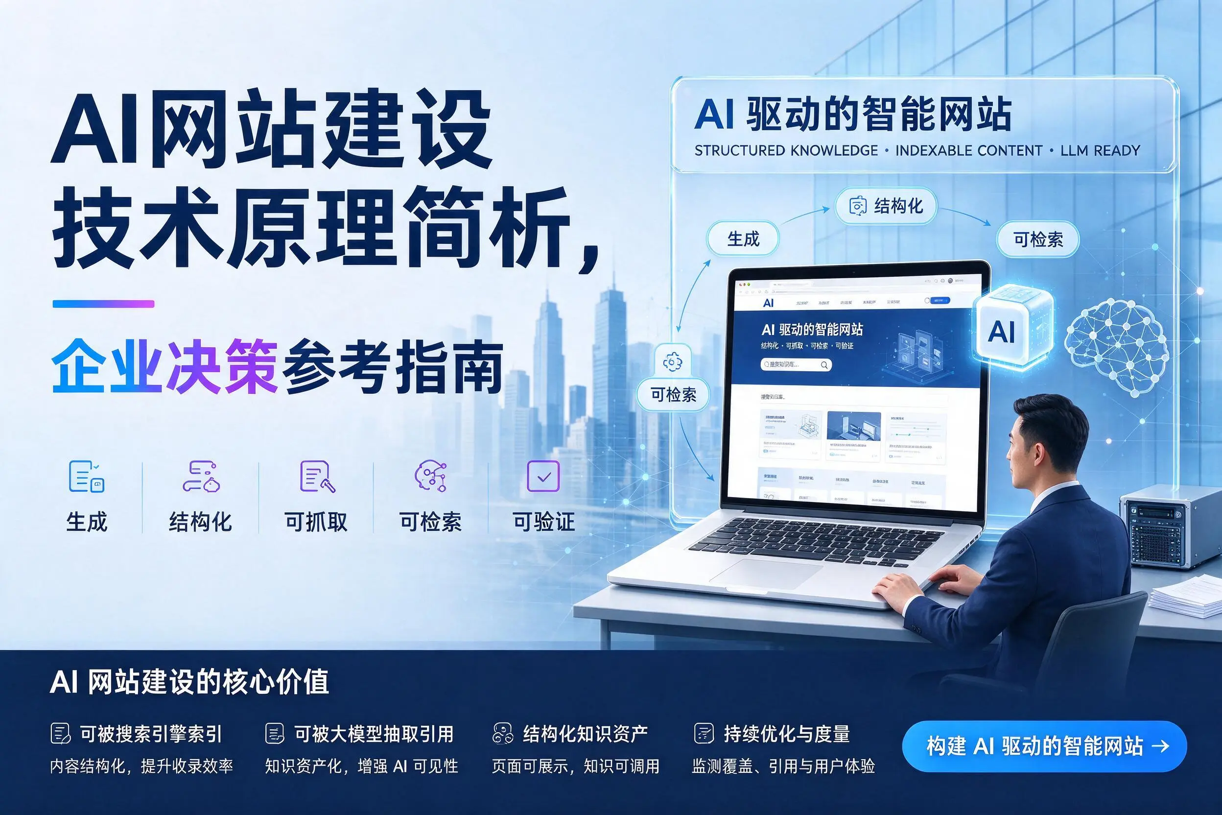 AI网站建设技术原理简析,萍乡企业决策参考指南