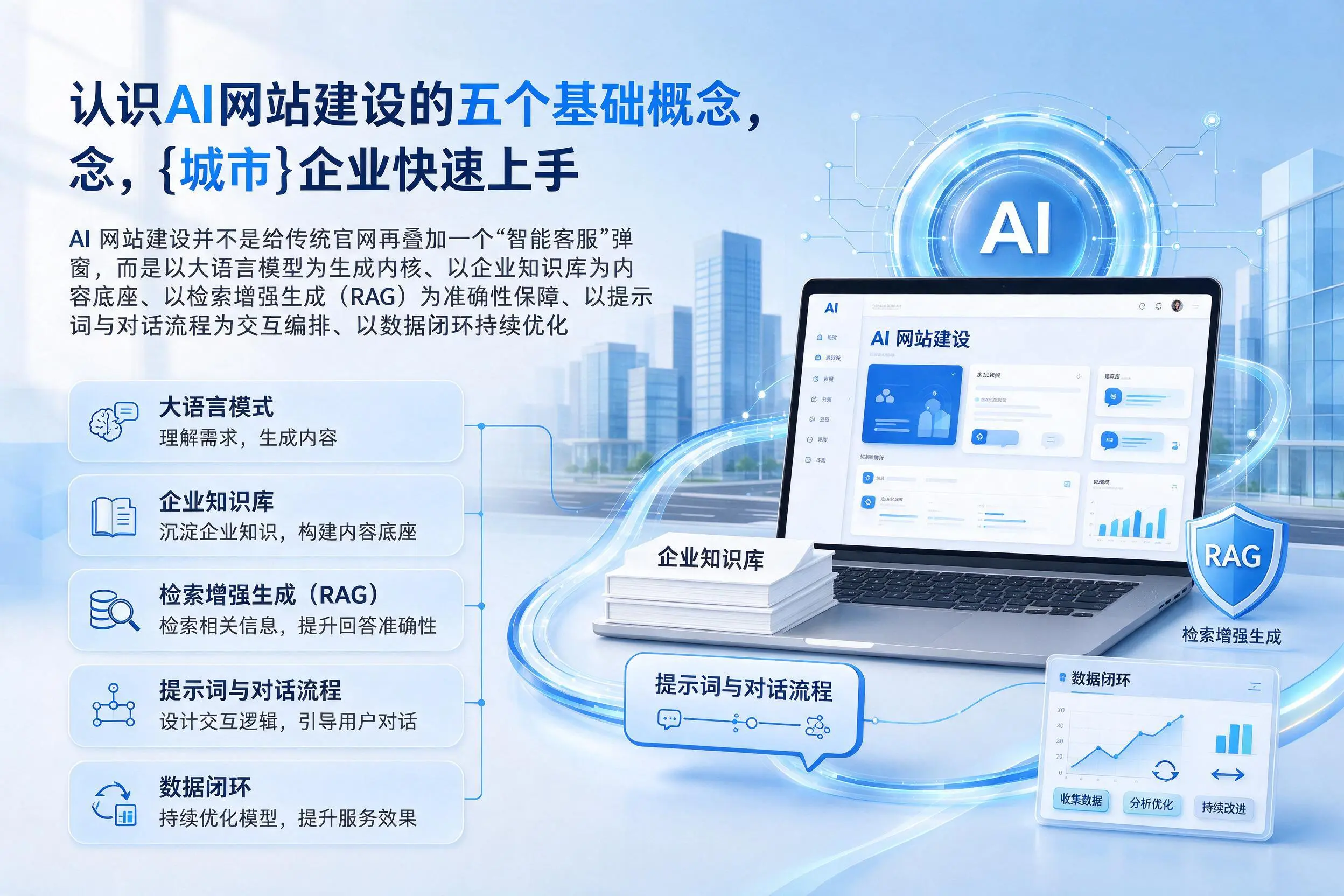 认识AI网站建设的五个基础概念，萍乡企业快速上手