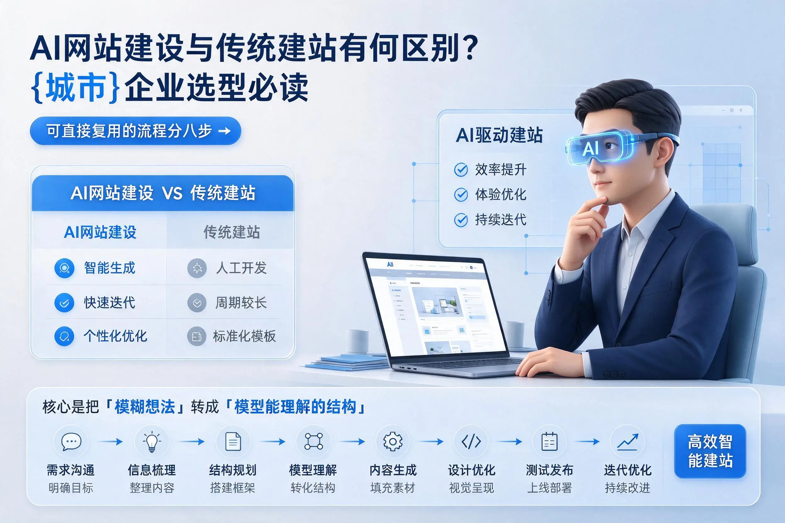 AI网站建设与传统建站有何区别?萍乡企业选型必读