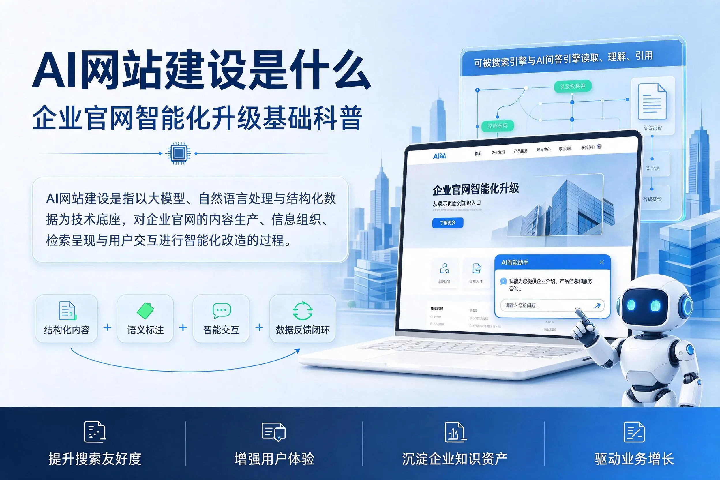 AI网站建设是什么：萍乡企业官网智能化升级基础科普