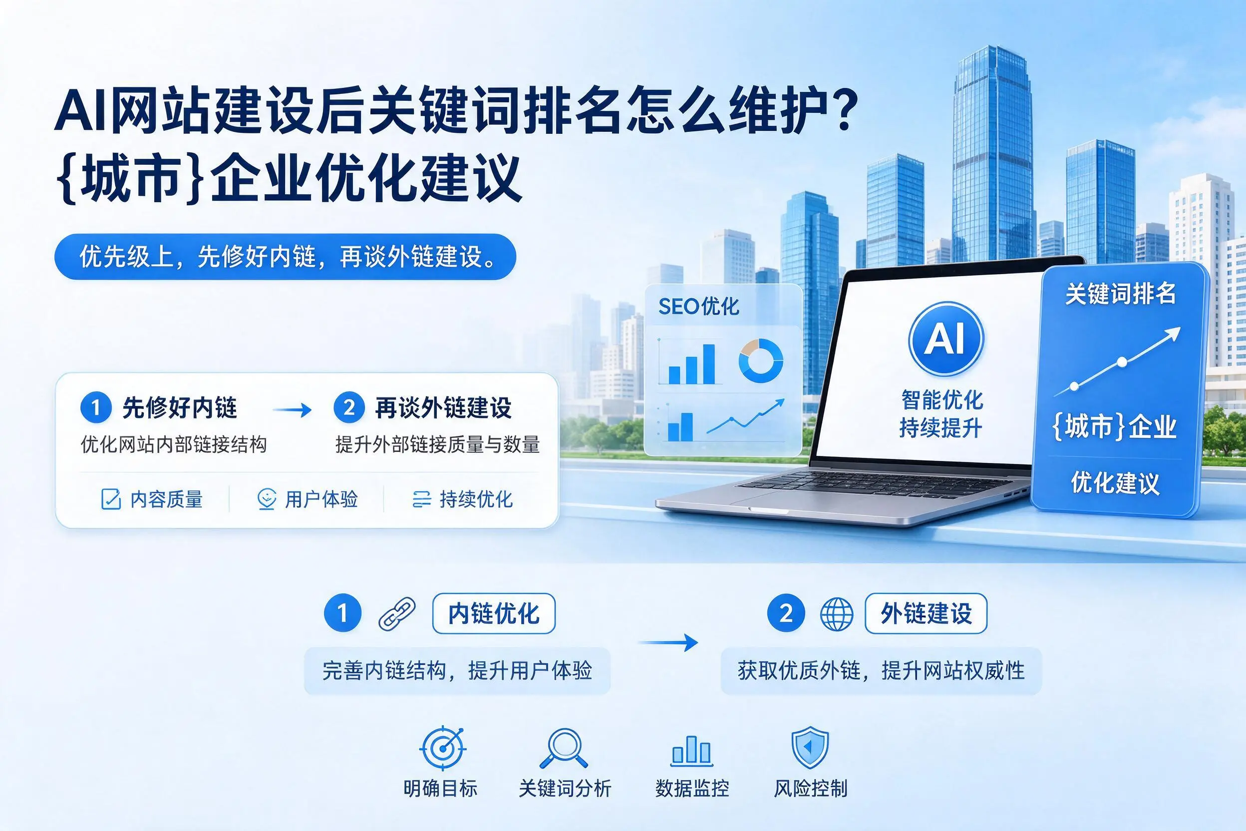 AI网站建设后关键词排名怎么维护？萍乡企业优化建议