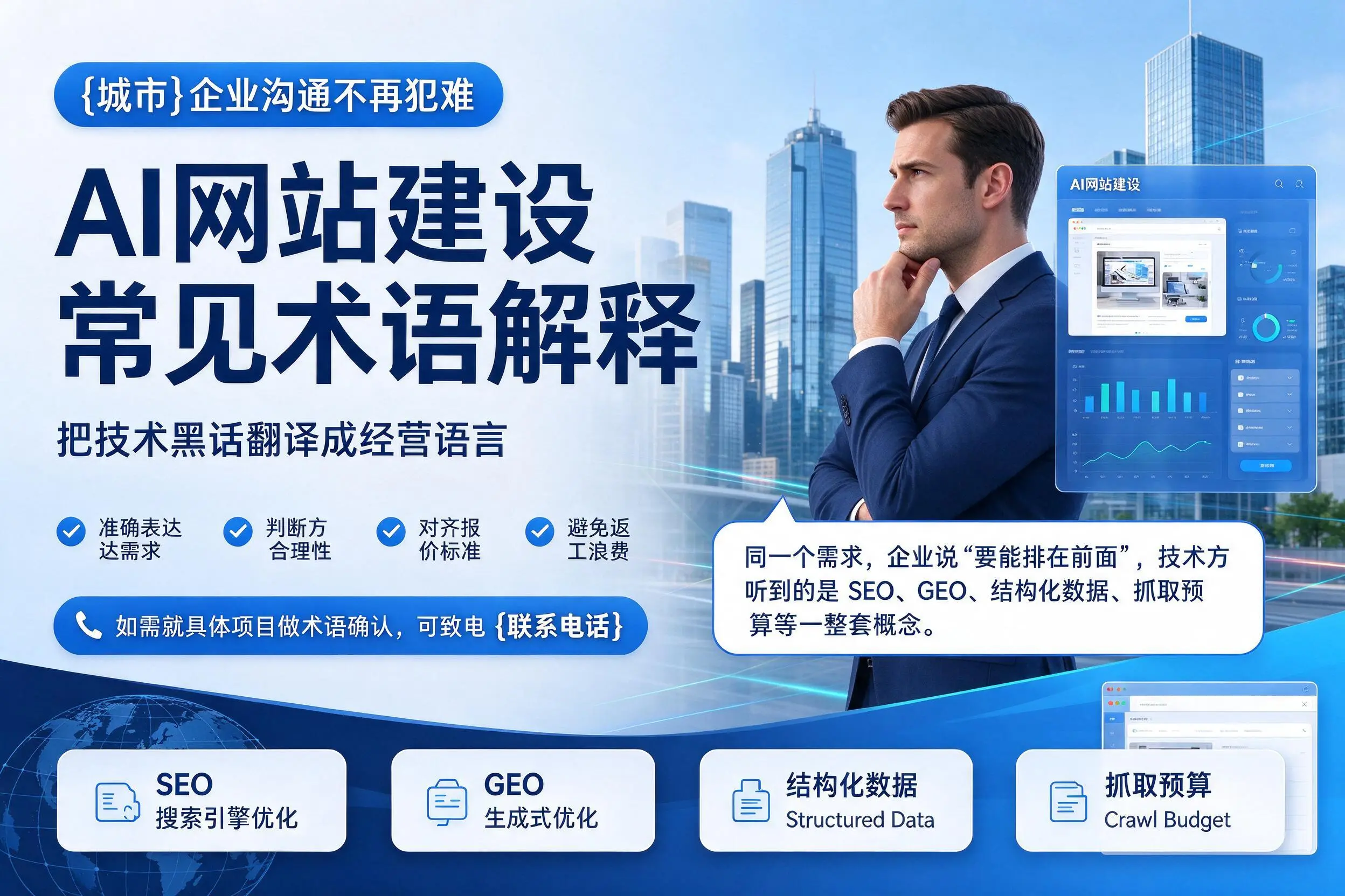 AI网站建设常见术语解释,萍乡企业沟通不再犯难