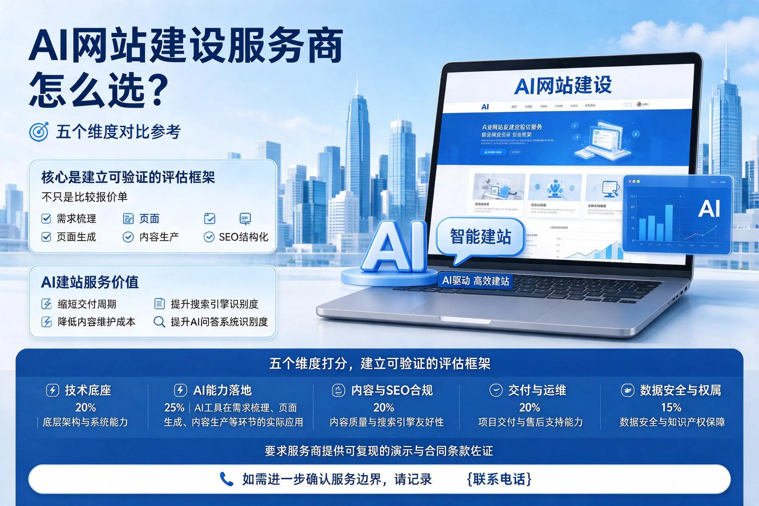 萍乡AI网站建设服务商怎么选？五个维度对比参考