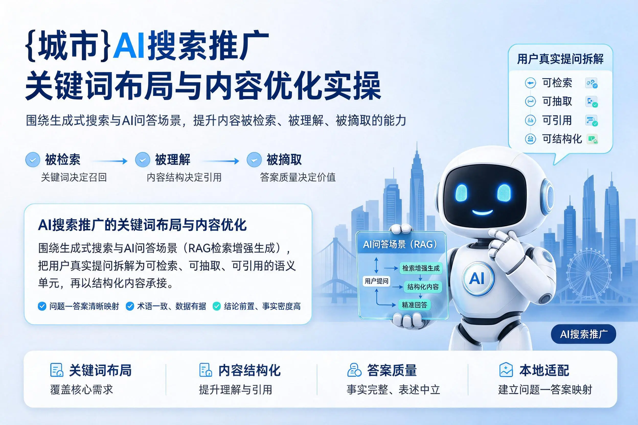 萍乡AI搜索推广关键词布局与内容优化实操